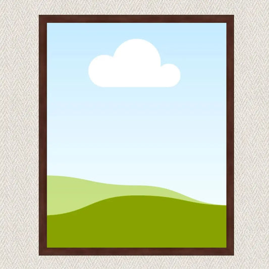 Ramă din baghetă pentru tablou 40×50 cm – maro