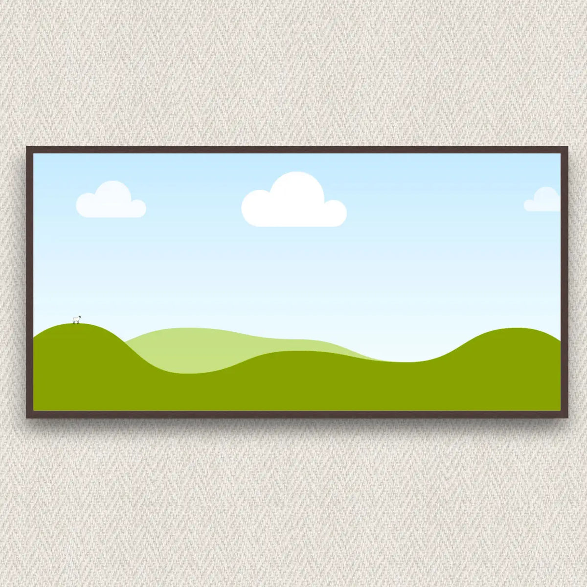 Ramă decorativă din baghetă 40×80 cm, maro