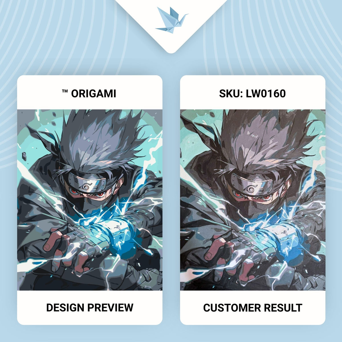 Pictură pe numere pe șasiu 40×50 cm – Kakashi Sensei, Naruto – Anime – LW 0160