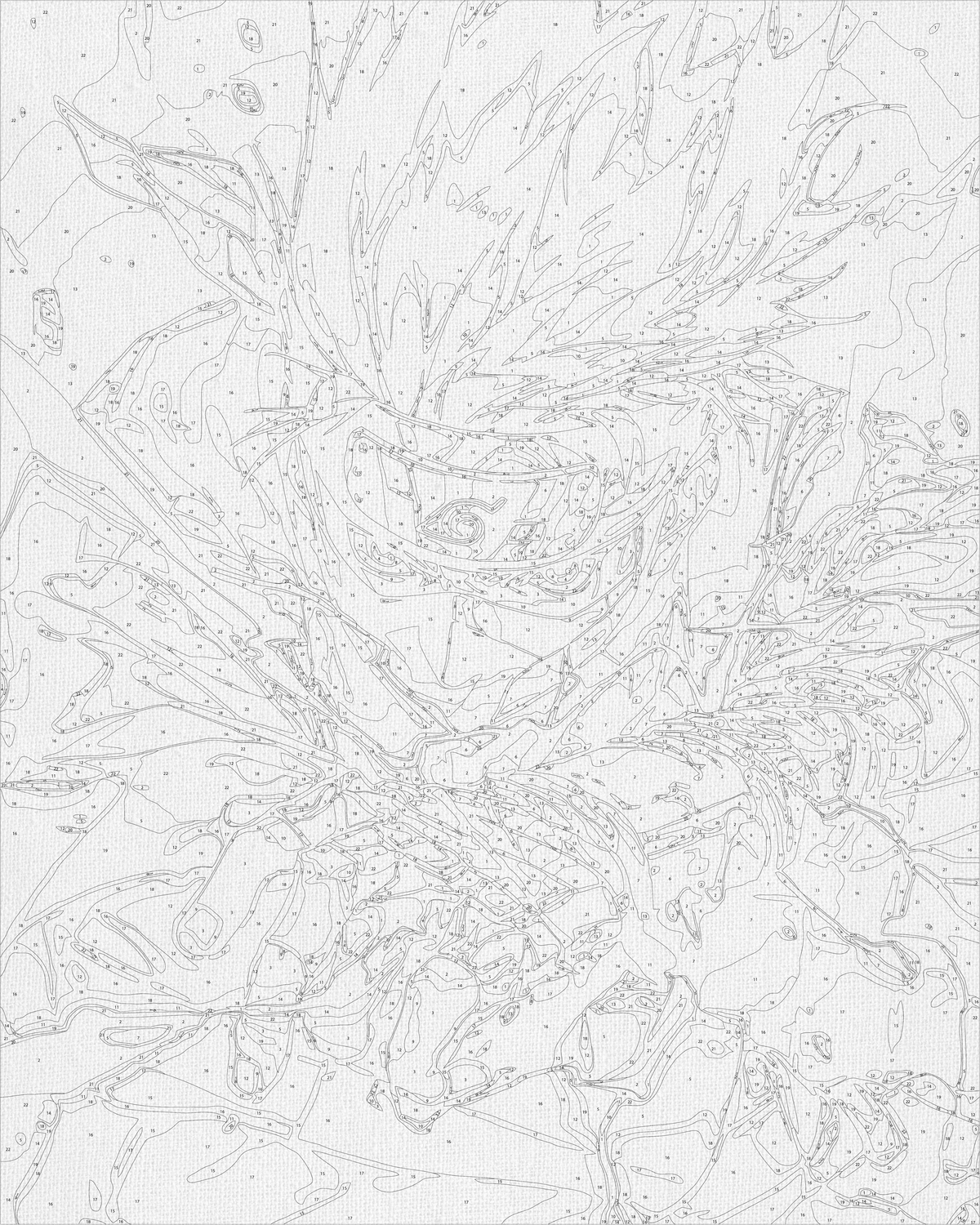 Pictură pe numere pe șasiu 40×50 cm – Kakashi Sensei, Naruto – Anime – LW 0160