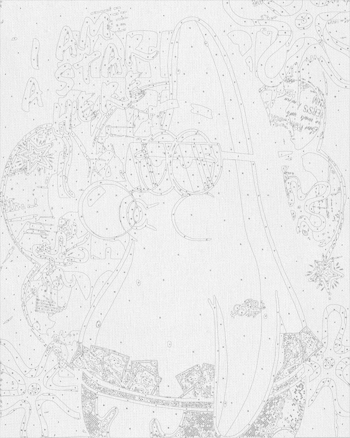 Pictură pe numere pe șasiu 40×50 cm – SpongeBob – Patrick – Eroi de film – LW 10739