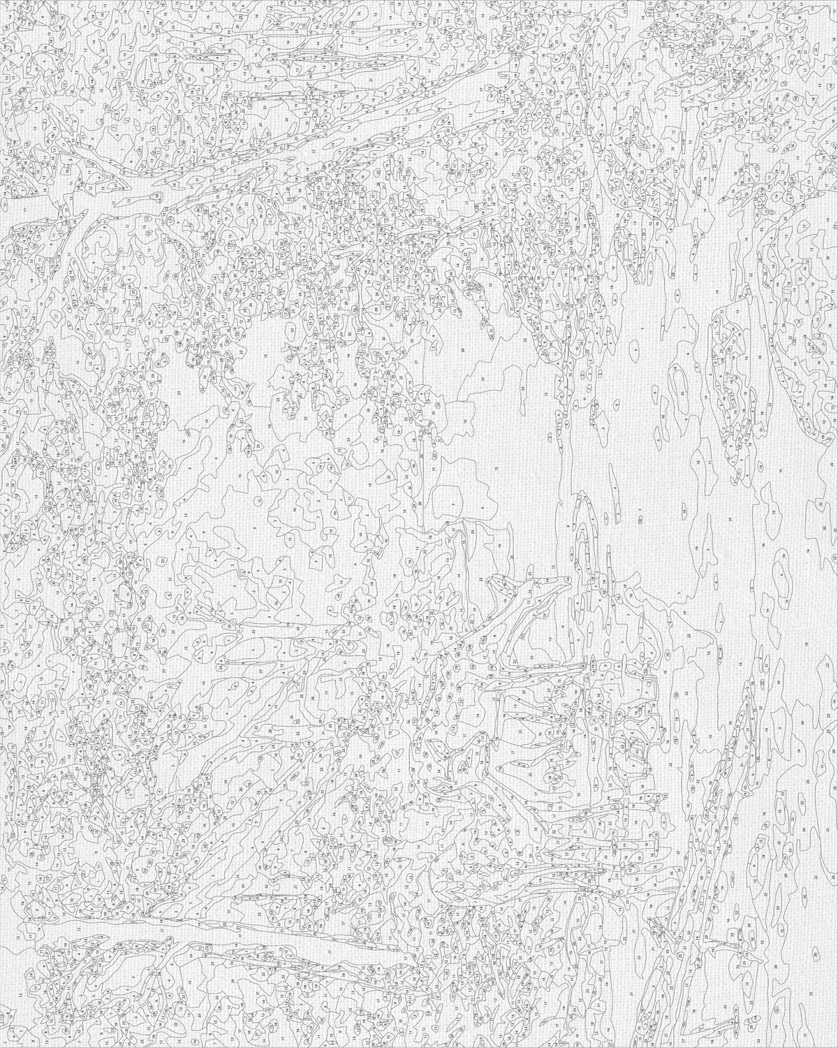 Pictură pe numere pe șasiu 40×50 cm – Căprioare la adăpătoare – Peisaj/Animale – LW 3008