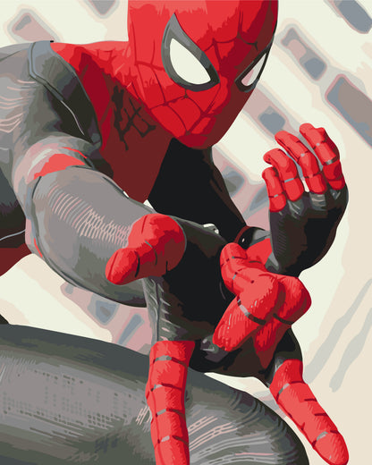 Pictură pe numere pe șasiu 40×50 cm – Spider-Man – Eroi de film – LW 3054