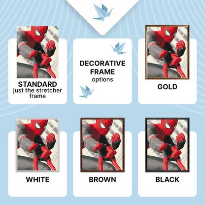 Pictură pe numere pe șasiu 40×50 cm – Spider-Man – Eroi de film – LW 3054