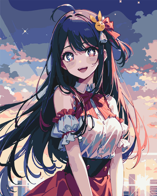 Pictură pe numere – Ai Hoshino (Oshi no Ko)