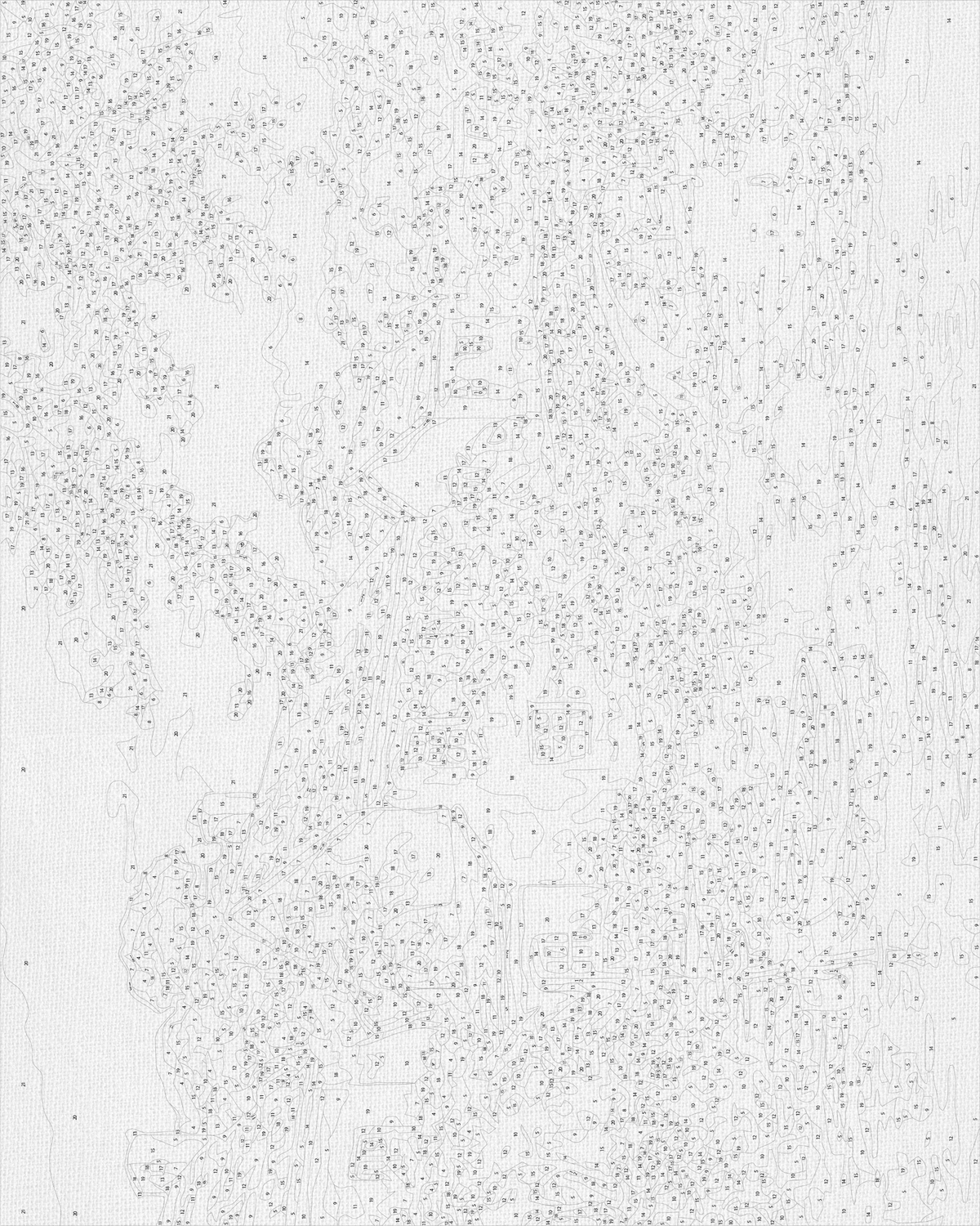 Pictură pe numere pe șasiu 40×50 cm – Sătuc lângă râu – Peisaj – LW 3072