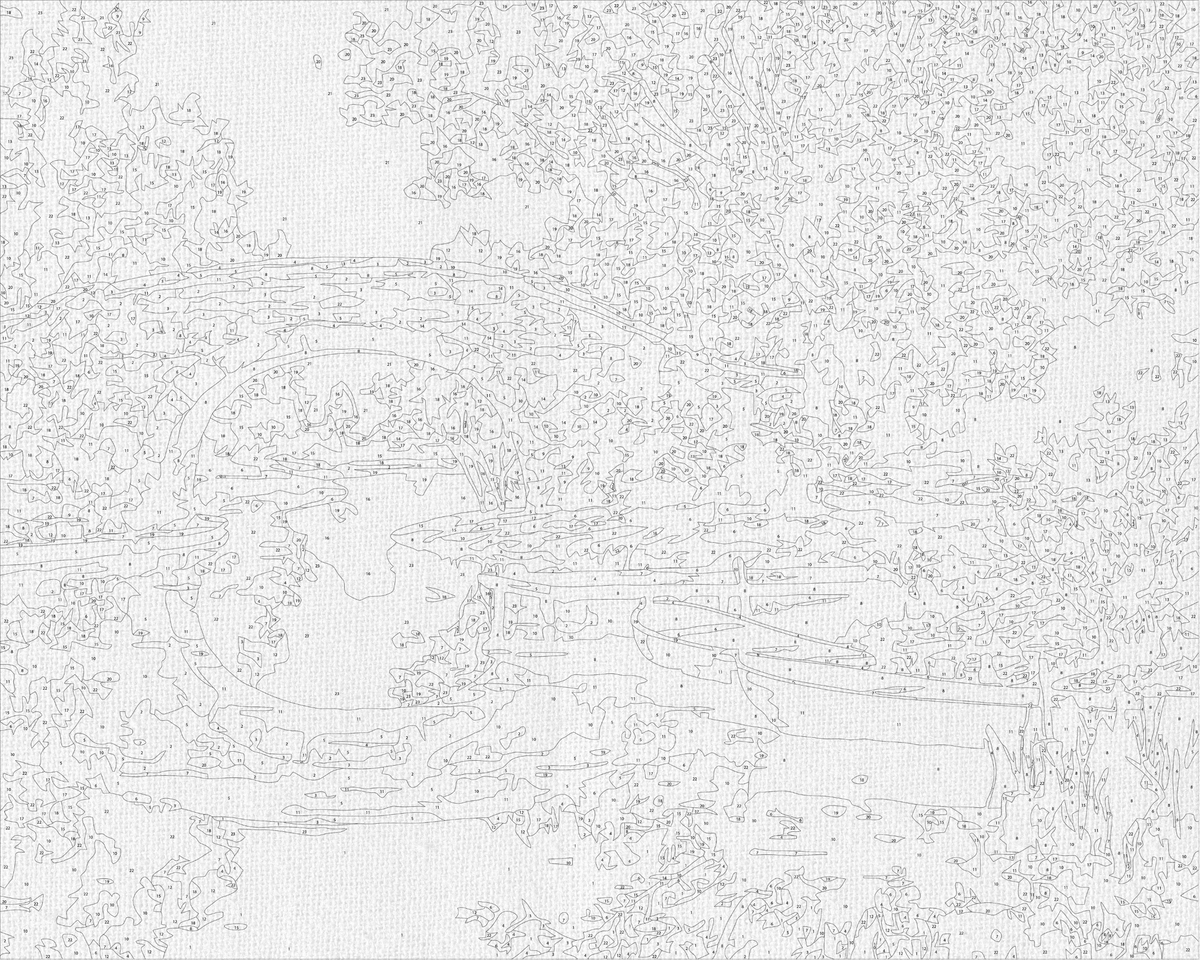 Pictură pe numere pe șasiu 40×50 cm – Peisaj de toamnă – Peisaj – LW 3077