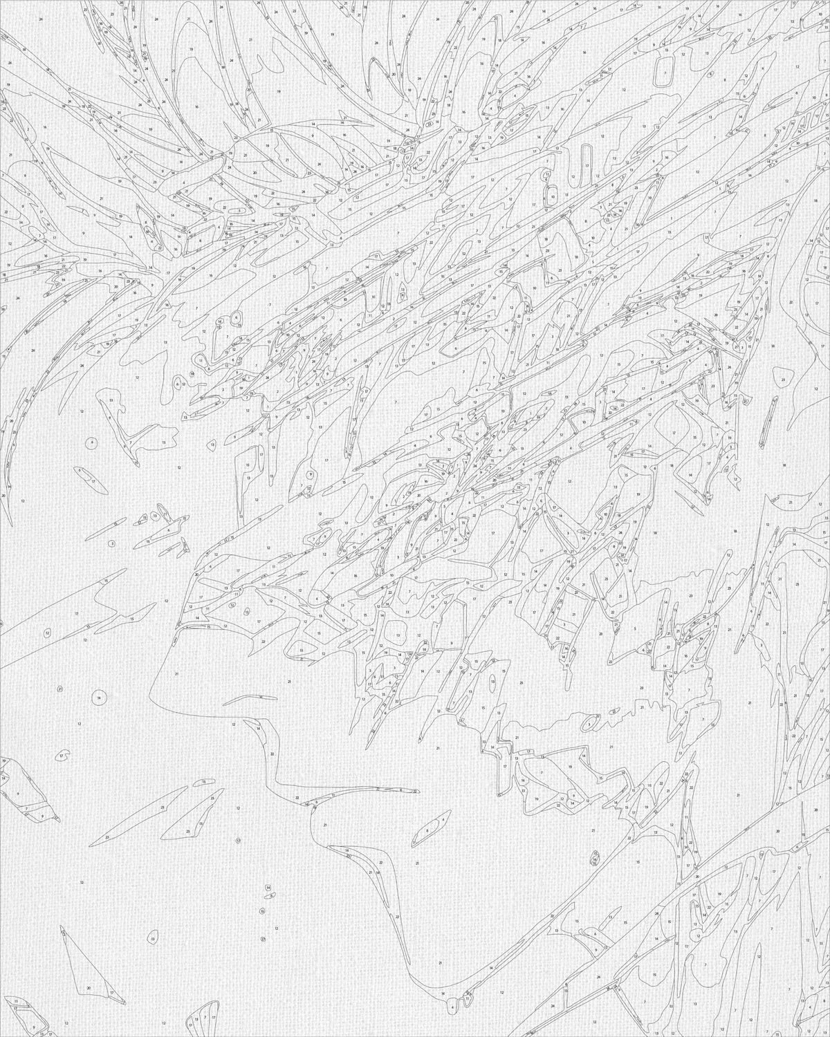Pictură pe numere pe șasiu 40×50 cm – Satoru Gojo – Jujutsu Kaisen – Anime – LW 30790