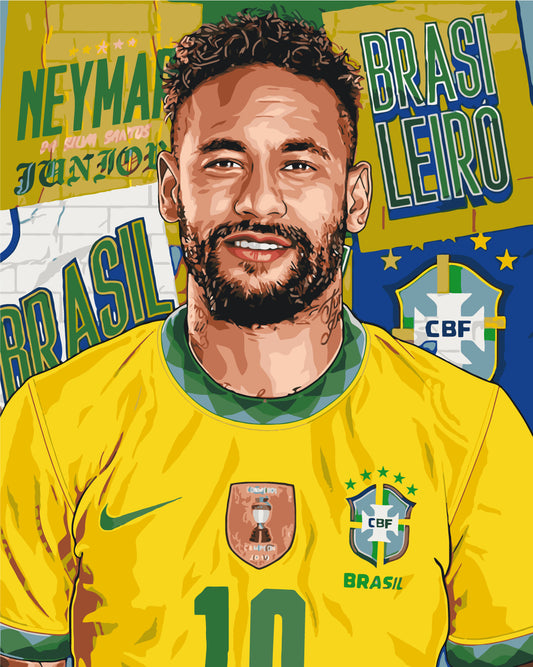 Pictură pe numere – Neymar