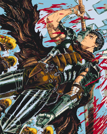 Pictură pe numere pe șasiu 40×50 cm – Berserk – Anime – LW 31180