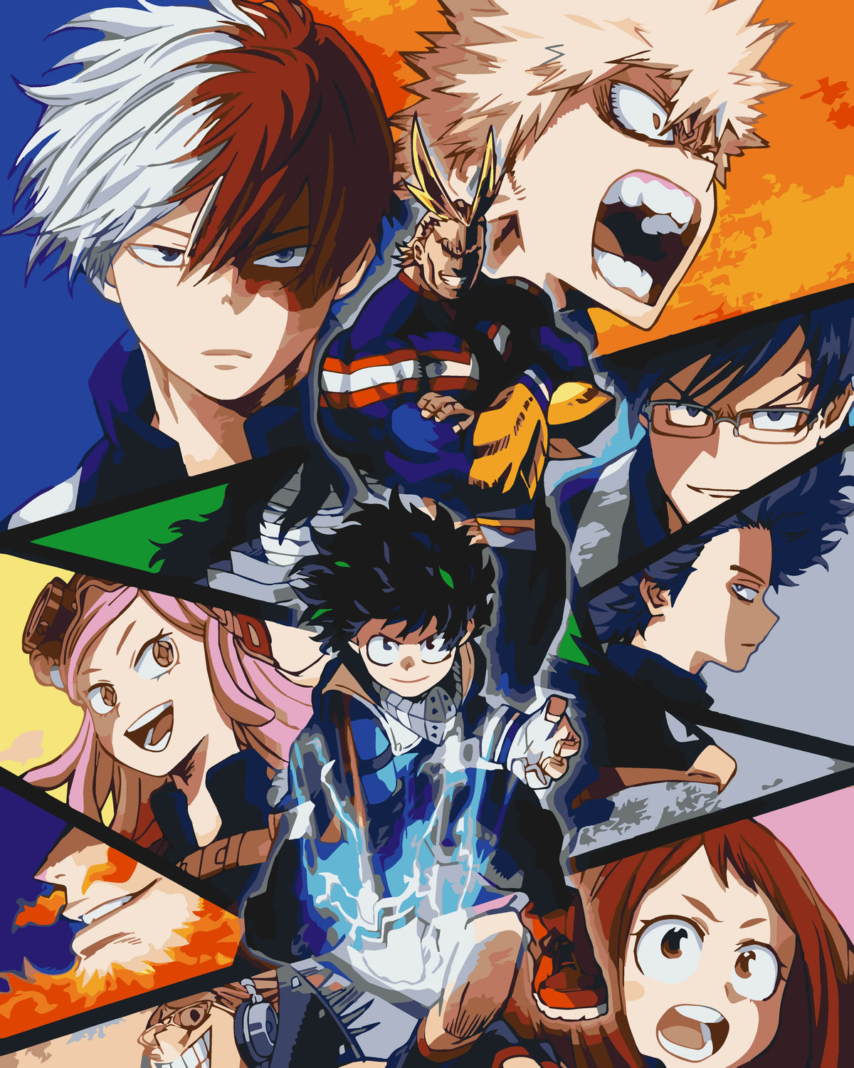 Pictură pe numere pe șasiu 40×50 cm – My Hero Academia – Anime – LW 31290
