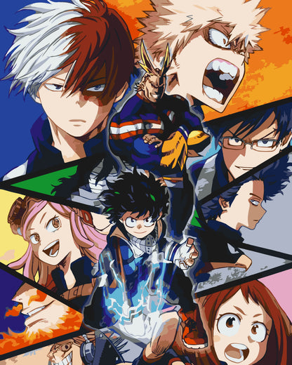 Pictură pe numere pe șasiu 40×50 cm – My Hero Academia – Anime – LW 31290