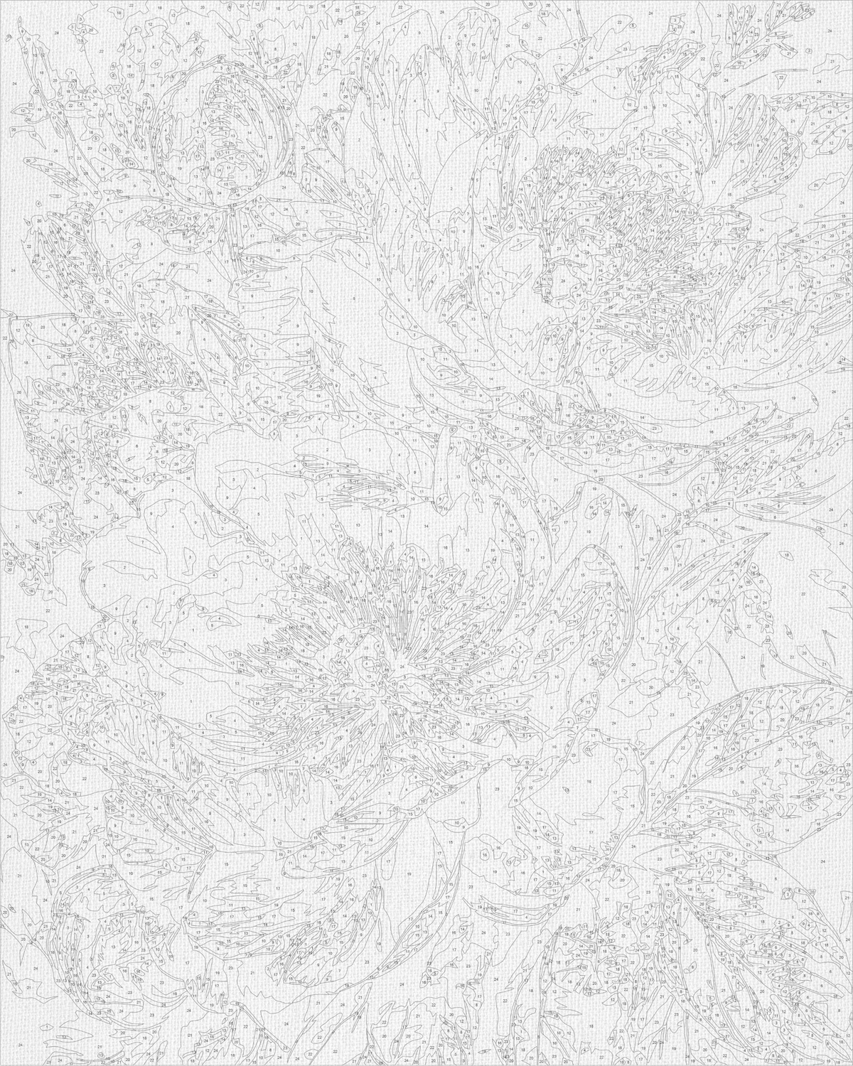 Pictură pe numere pe șasiu 40×50 cm – Bujori regali cu culori metalice – Flori – LW 31470-01