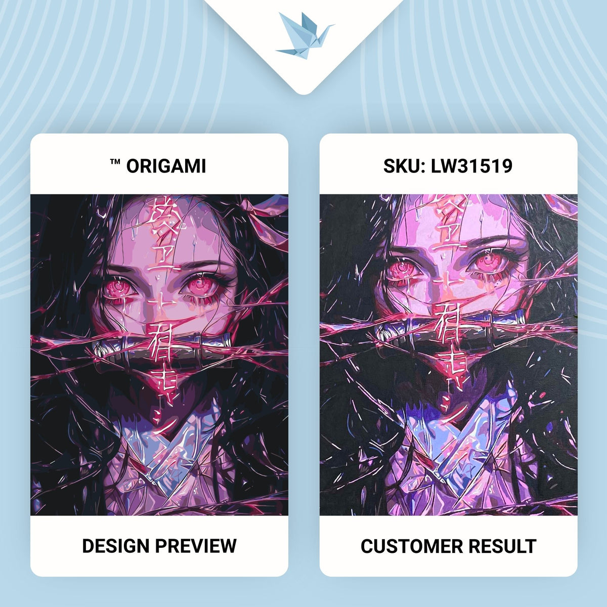Pictură pe numere pe șasiu 40×50 cm – Nezuko Kamado (Demon Slayer) – Anime – LW 31519