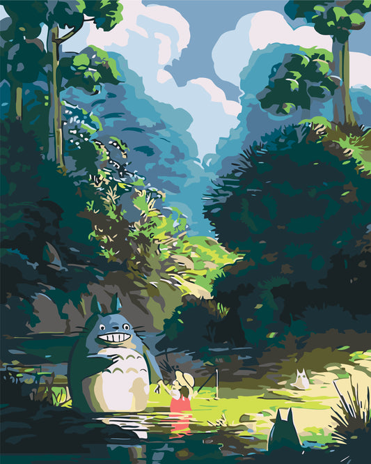Pictură pe numere – Vecinul meu Totoro