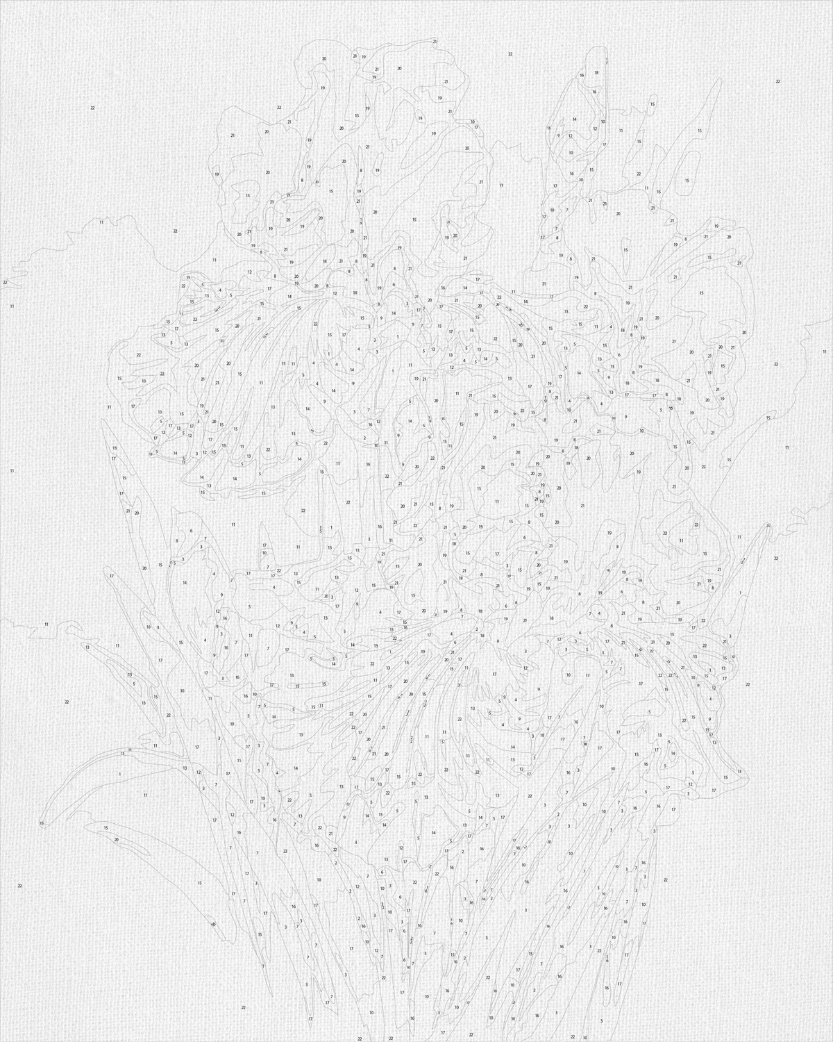 Pictură pe numere pe șasiu 40×50 cm – Buchet de irisi – Flori – LW 31600