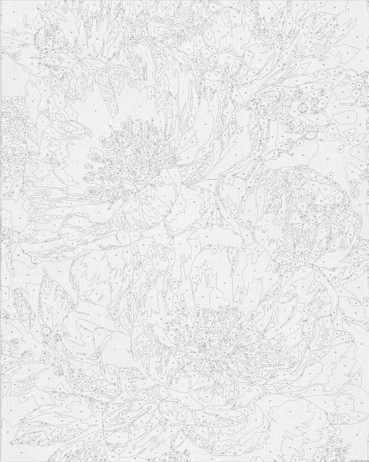 Pictură pe numere pe șasiu 40×50 cm – Bujori roz cu culori metalice – Flori – LW 3170-01