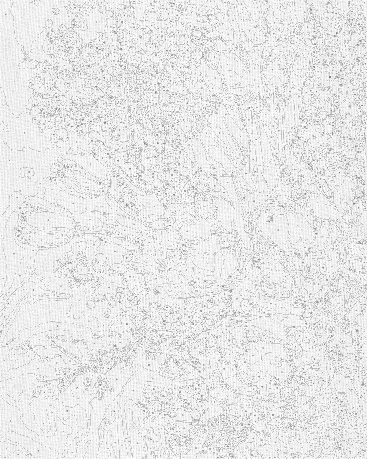 Pictură pe numere pe șasiu 40×50 cm – Lalele de primăvară – Flori – LW 3178-01