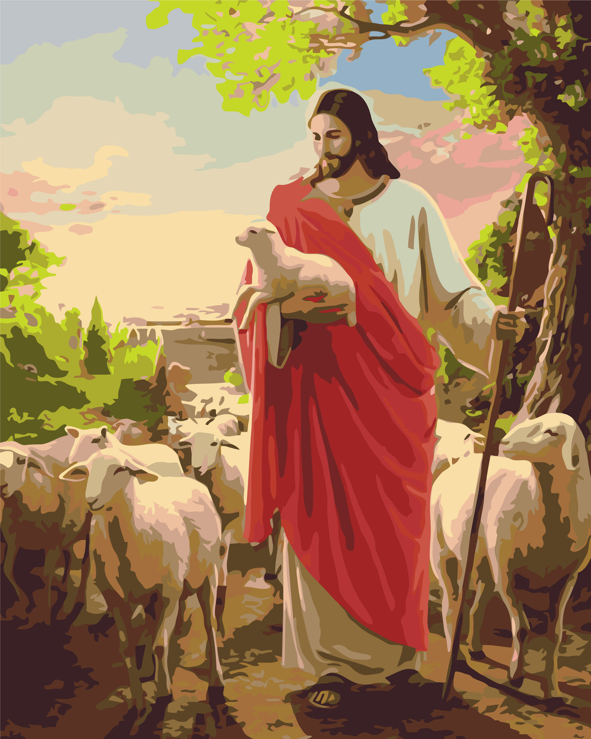 LW 3180 – pictură pe numere 40×50 cm