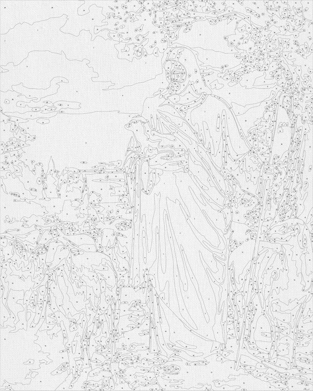 Pictură pe numere pe șasiu 40×50 cm – Iisus – Religie – LW 3180