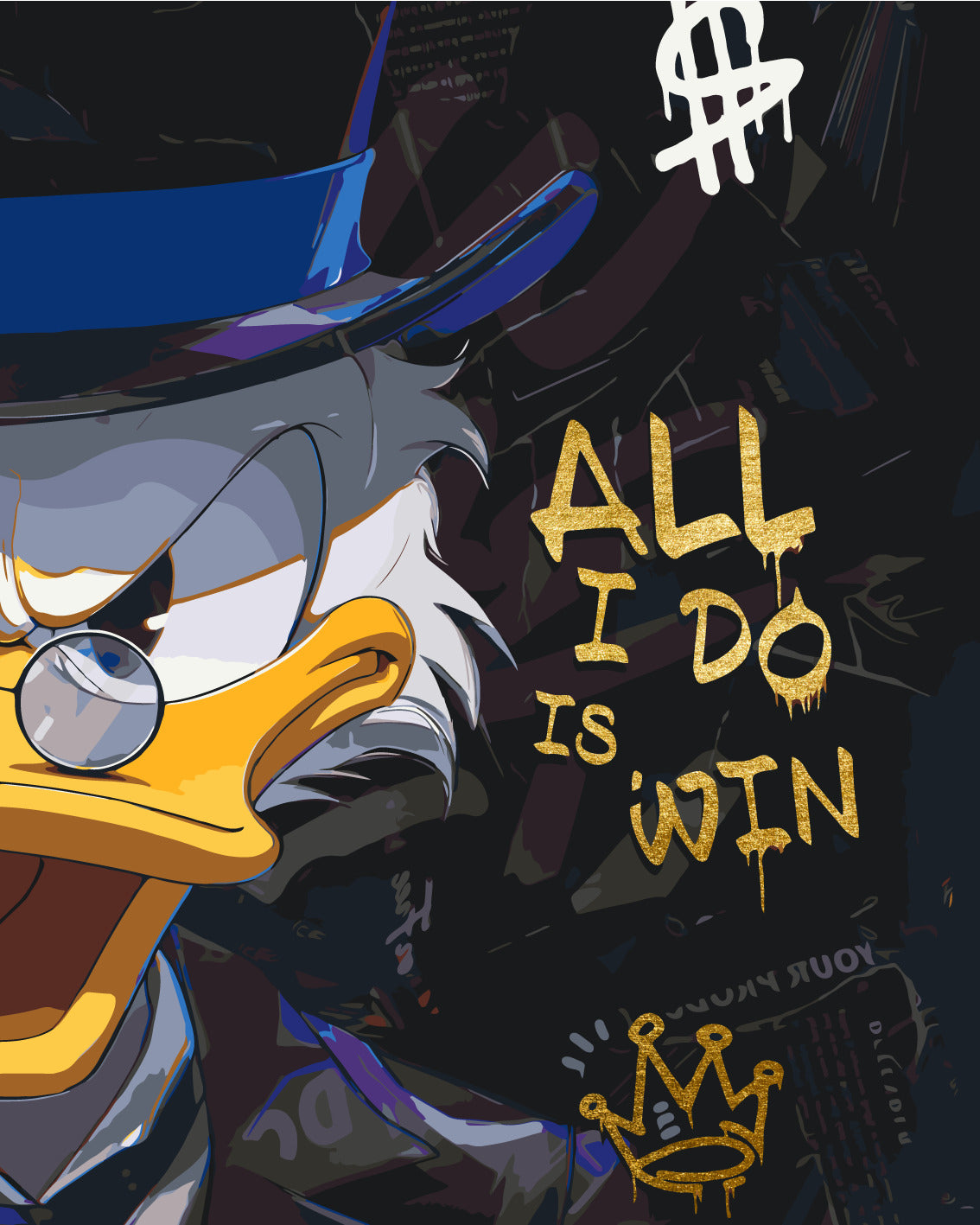 Pictură pe numere – Unchiul Scrooge, All I do is win