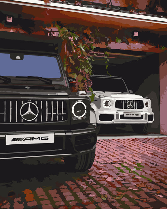 Pictură pe numere – Mercedes G-Class AMG