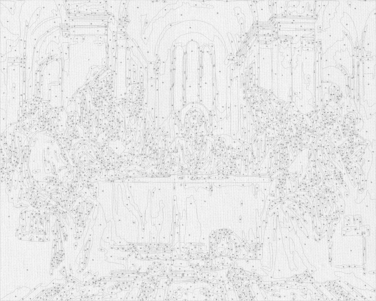 Pictură pe numere pe șasiu 40×50 cm – Cina cea de taină – Religie – LW 3242