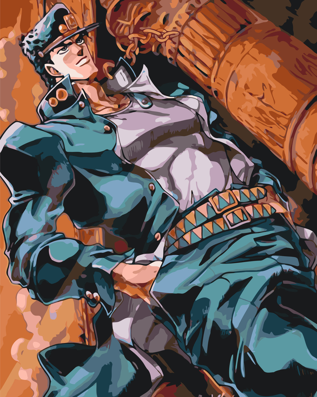 Pictură pe numere – Jotaro Kujo (JoJo's Bizarre Adventure)