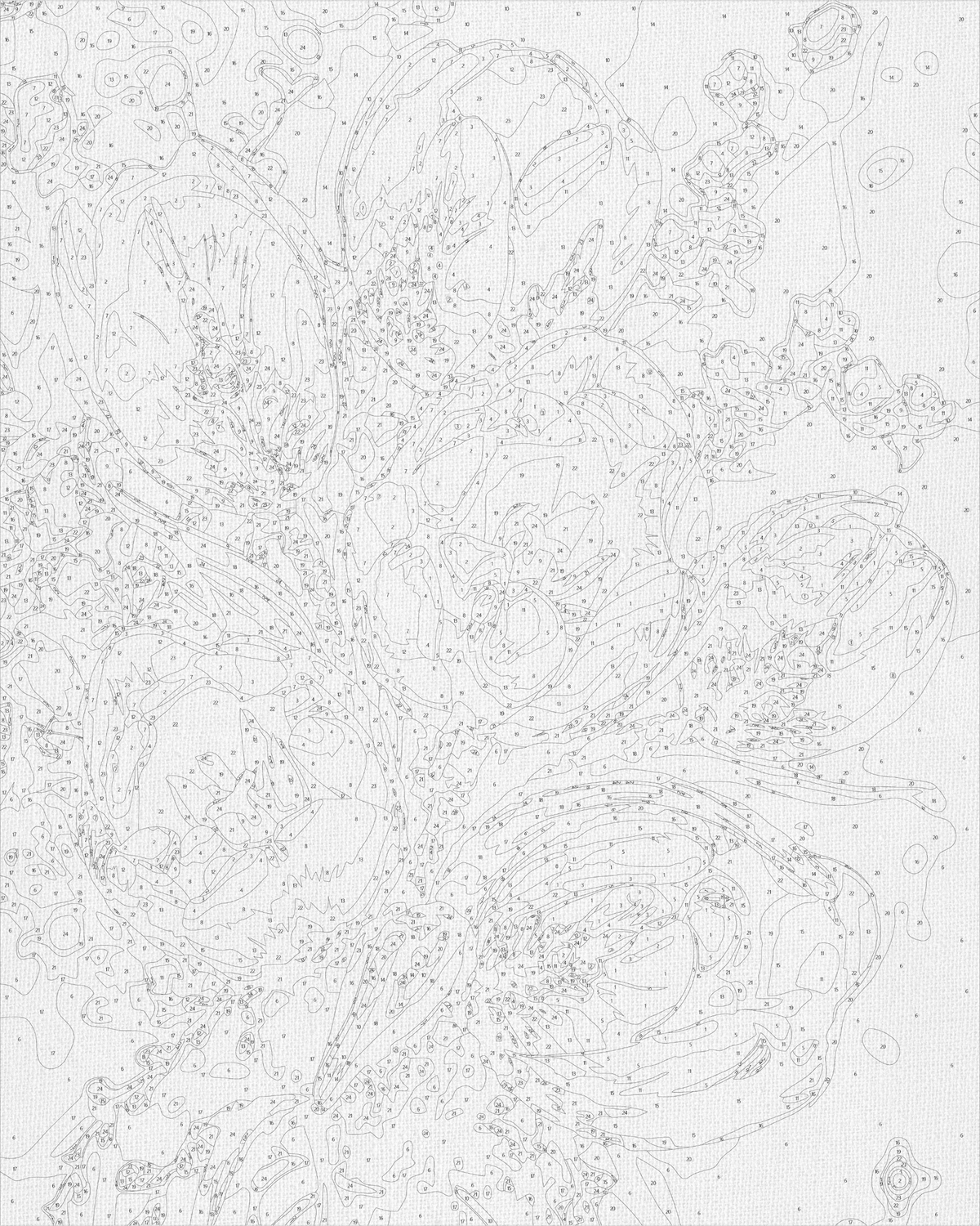Pictură pe numere pe șasiu 40×50 cm – Lalele delicate cu culori metalice – Flori – LW 3304