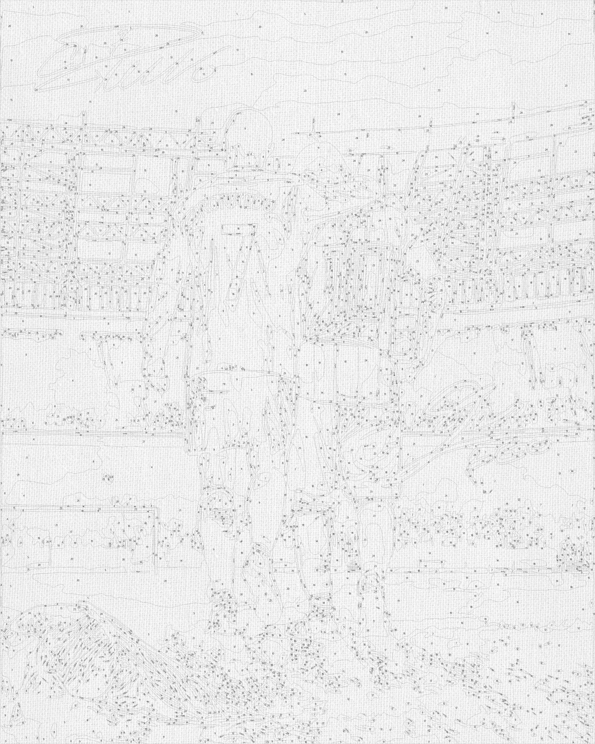 Pictură pe numere pe șasiu 40×50 cm – Două legende: Ronaldo și Messi – Oameni – LW 3322