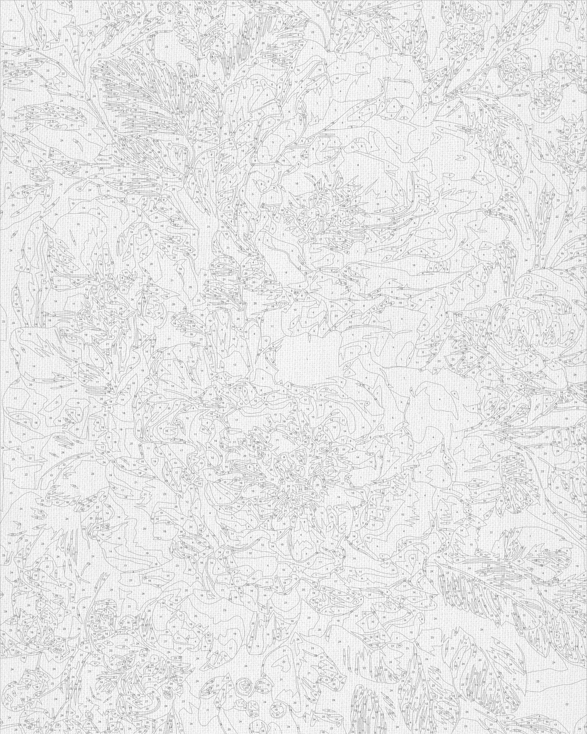 Pictură pe numere pe șasiu 40×50 cm – Bujori caramel – Flori – LW 3330-01
