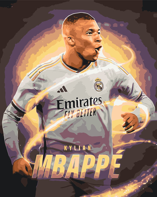 Pictură pe numere – Kylian Mbappé