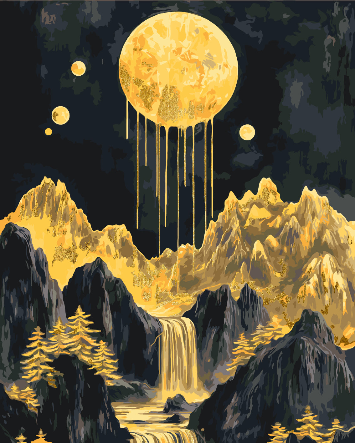 Pictură pe numere – seară aurie