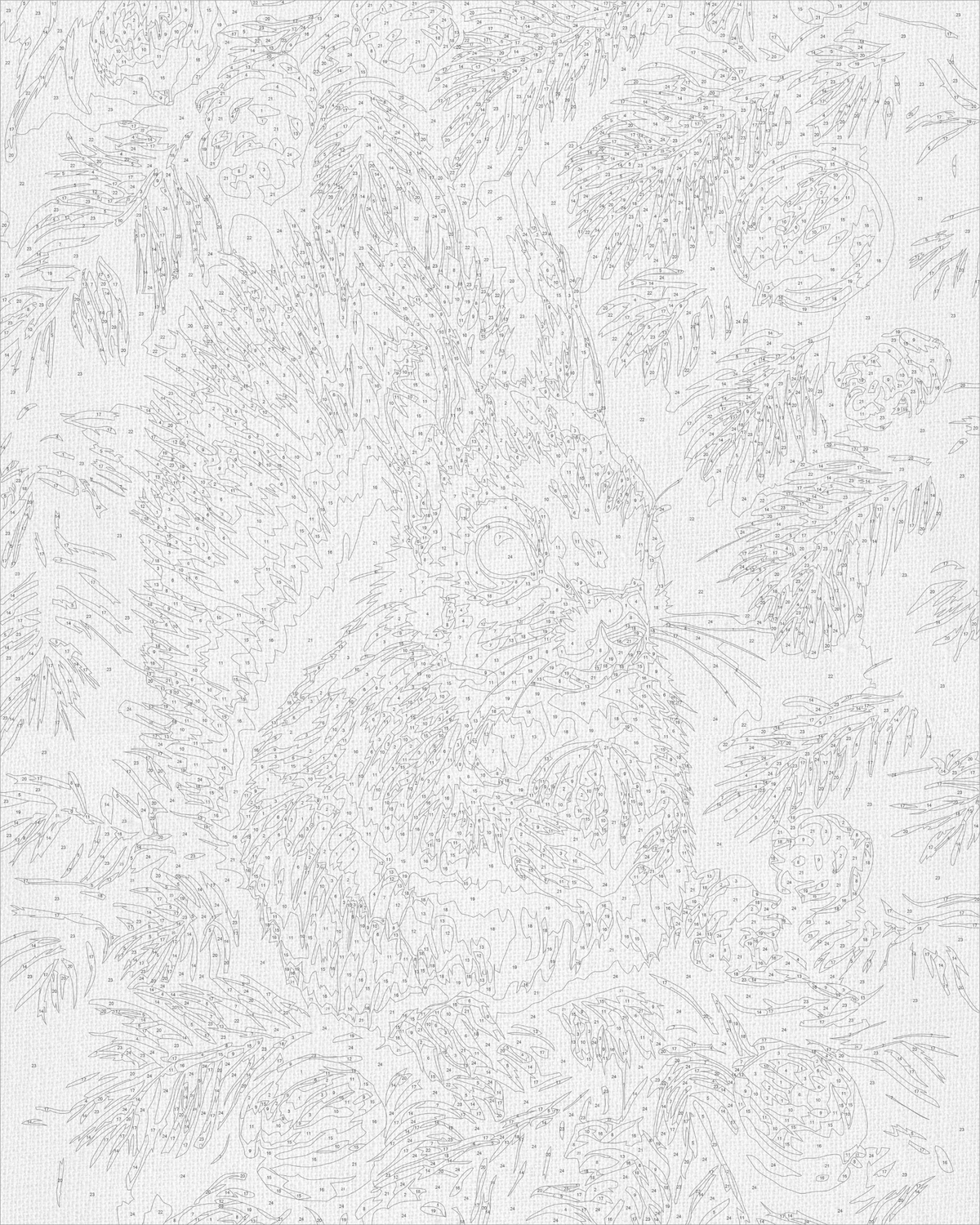 Pictură pe numere pe șasiu 40×50 cm – Veveriță cu nucă – Animale – LW 3508