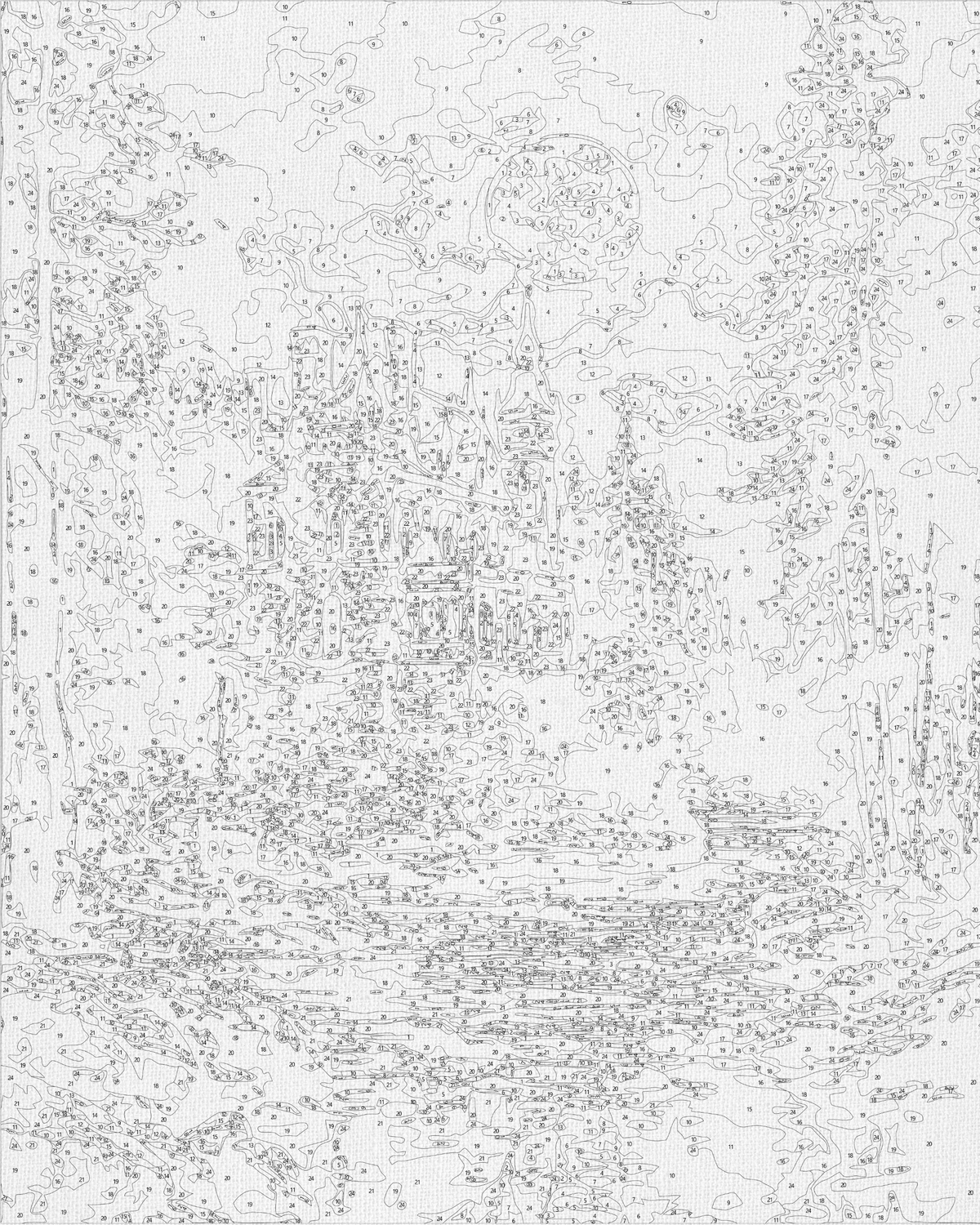Pictură pe numere pe șasiu 40×50 cm – Castel misterios – Peisaj – LW 3516