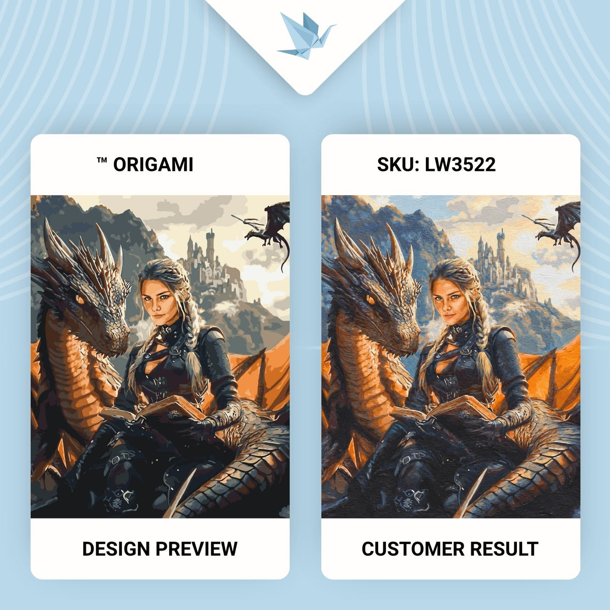 Pictură pe numere pe șasiu 40×50 cm – Fourth Wing. Aleasa dragonului – Fantasy/Oameni – LW 3522