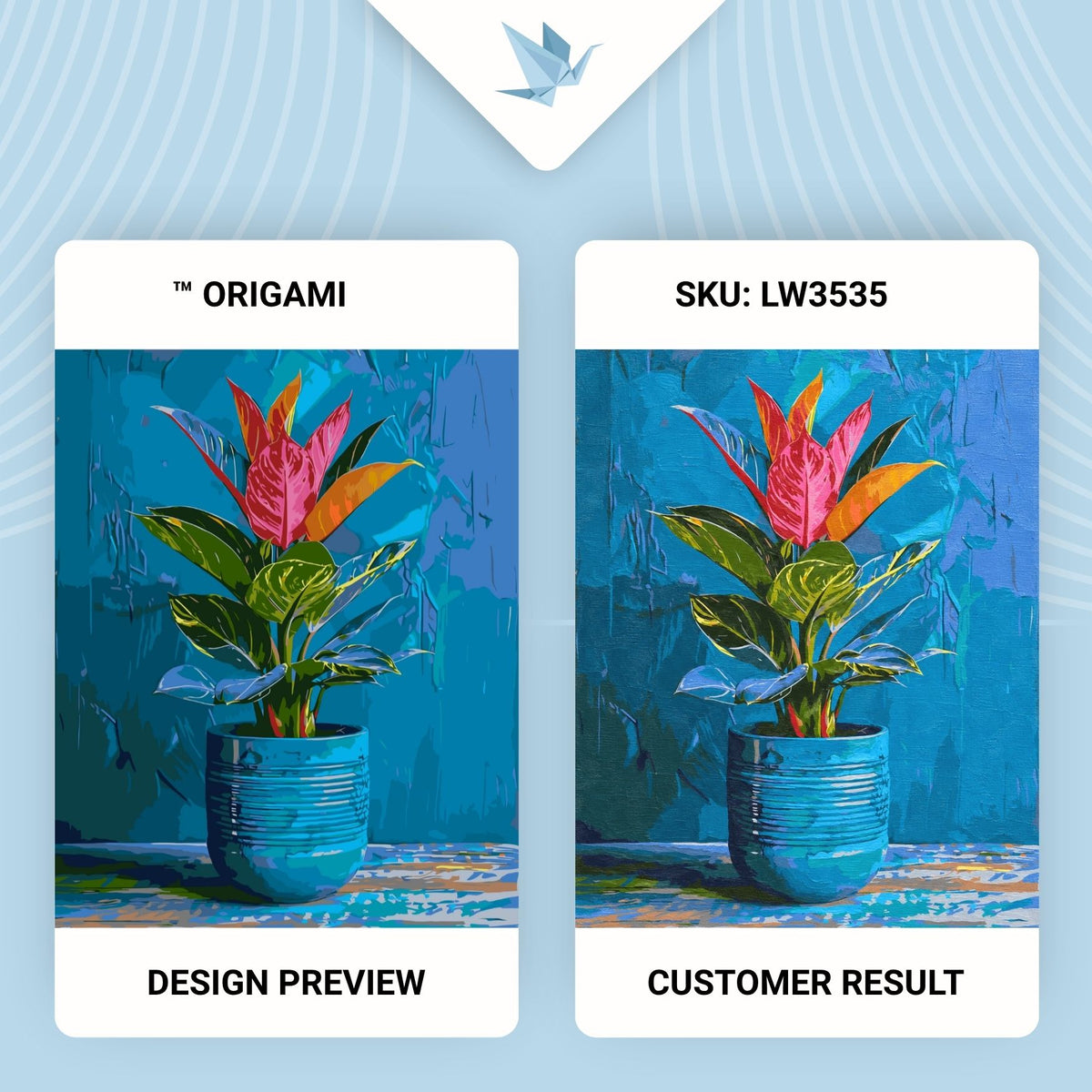 Pictură pe numere pe șasiu 40×50 cm – Plantă tropicală – Flori – LW 3535