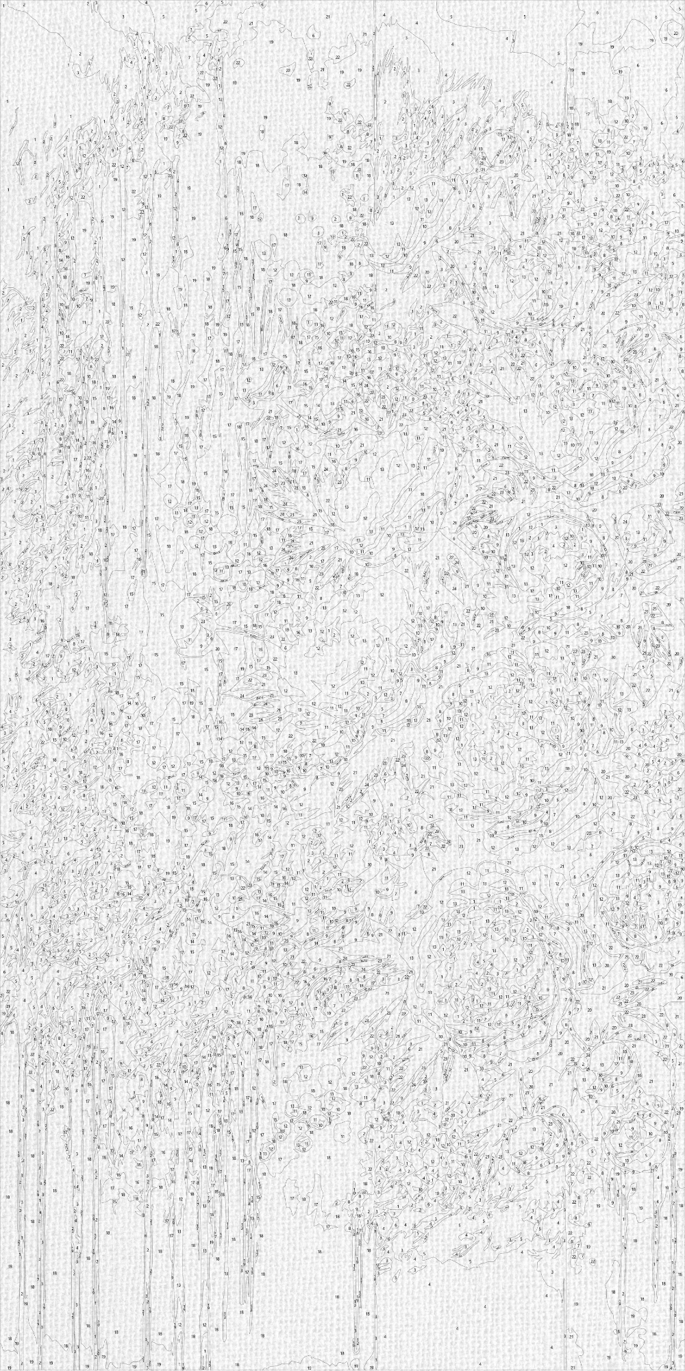 Pictură pe numere pe șasiu 40×80 cm – Inspirație aurie cu culori metalice – Flori – LW 5109