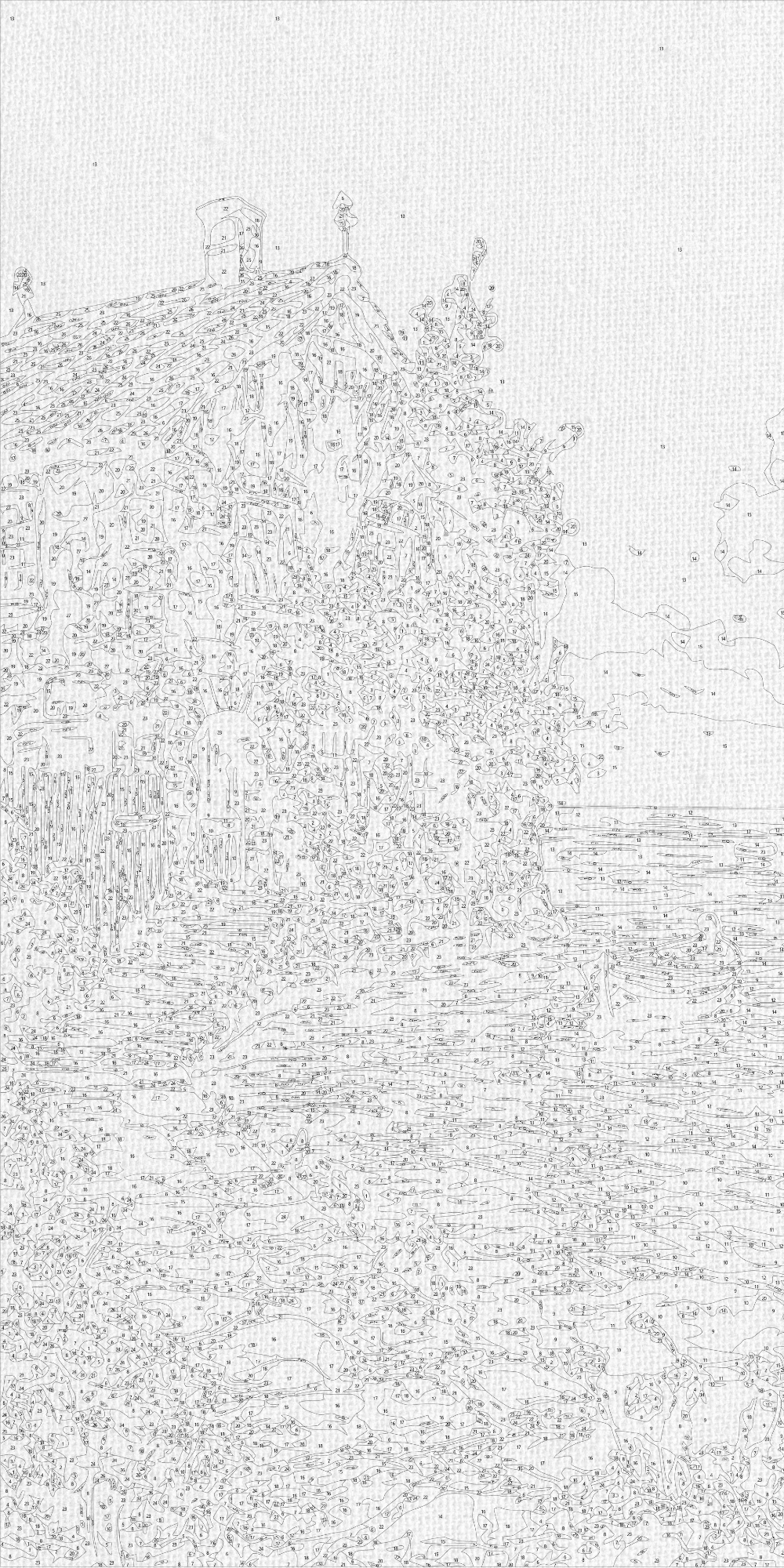 Pictură pe numere pe șasiu 40×80 cm – Vară în Provence – Peisaj – LW 5131