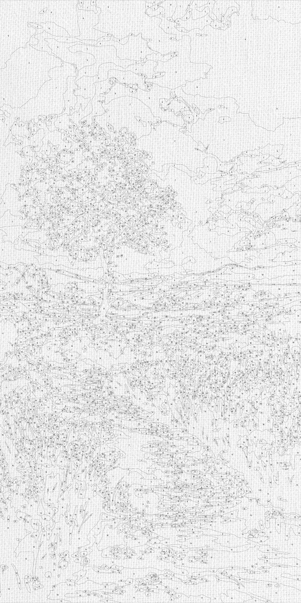 Pictură pe numere pe șasiu 40×80 cm – Drumul spre vis – Peisaj – LW 5137