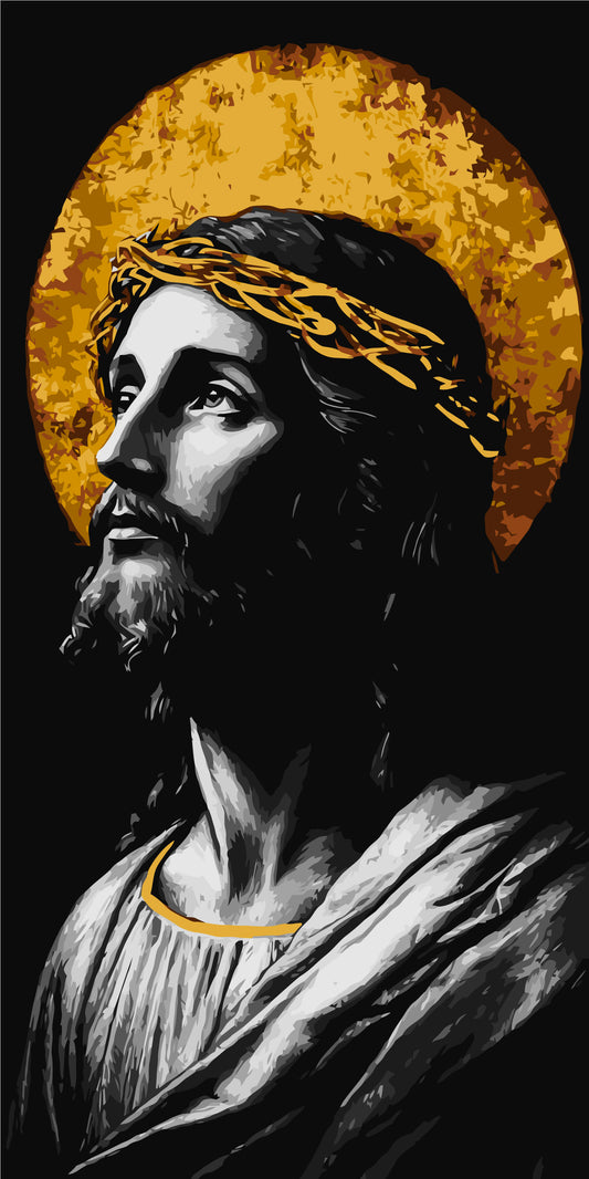 Pictură pe numere – Iisus Hristos cu cununa de spini