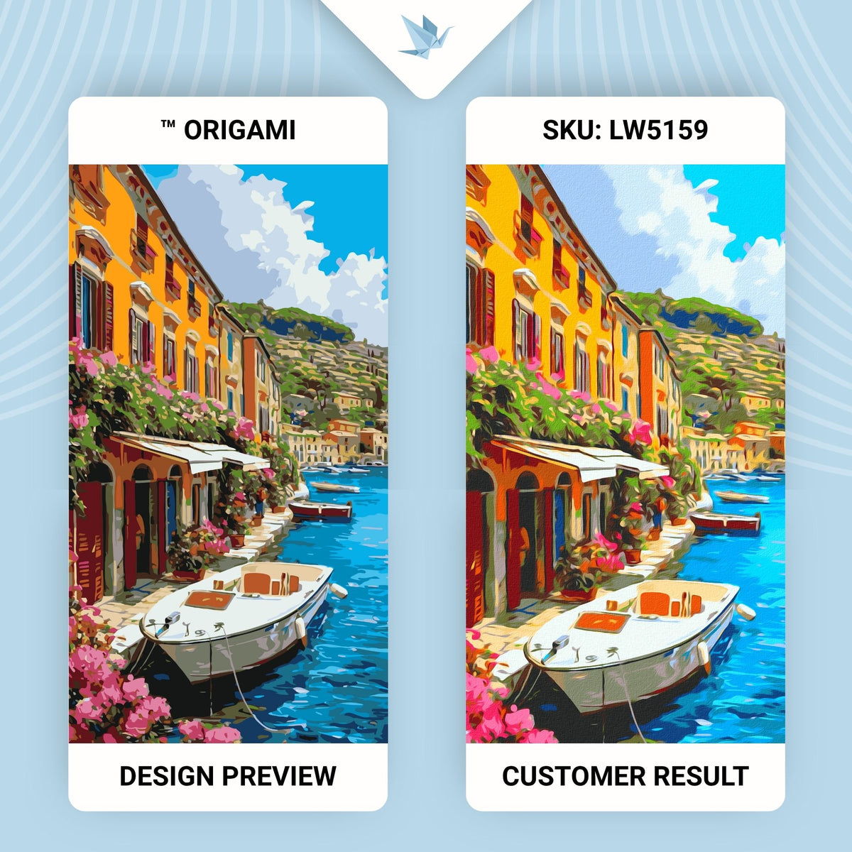 Pictură pe numere pe șasiu 40×80 cm – Coastă mediteraneană – Peisaj – LW 5159
