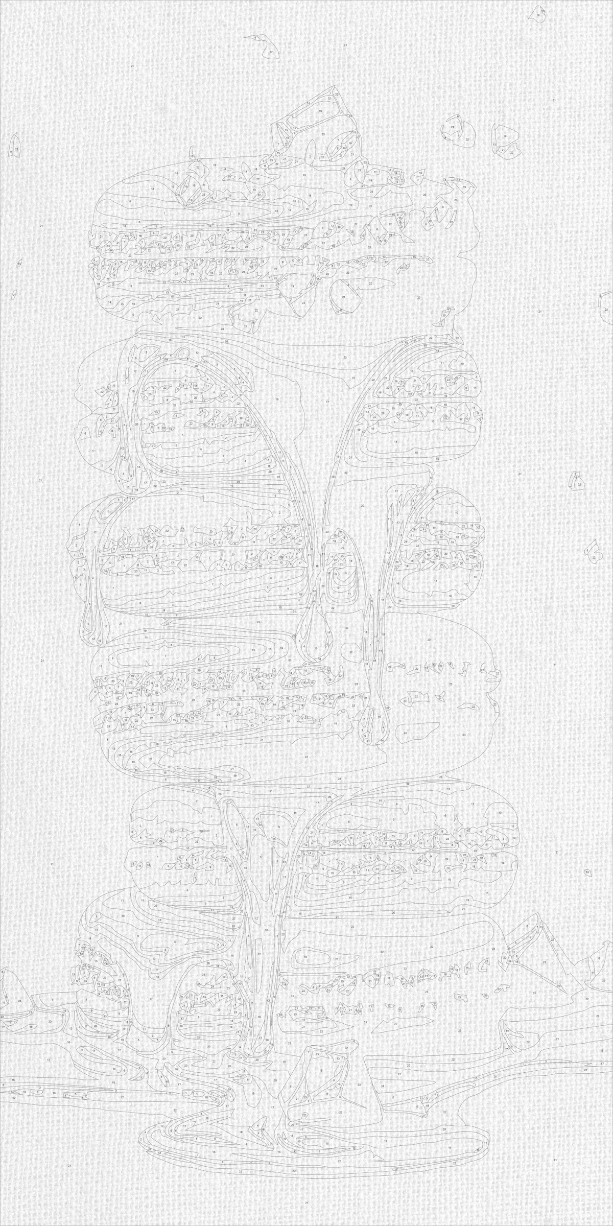 Pictură pe numere pe șasiu 40×80 cm – Macarons delicioase – Natură statică – LW 5176