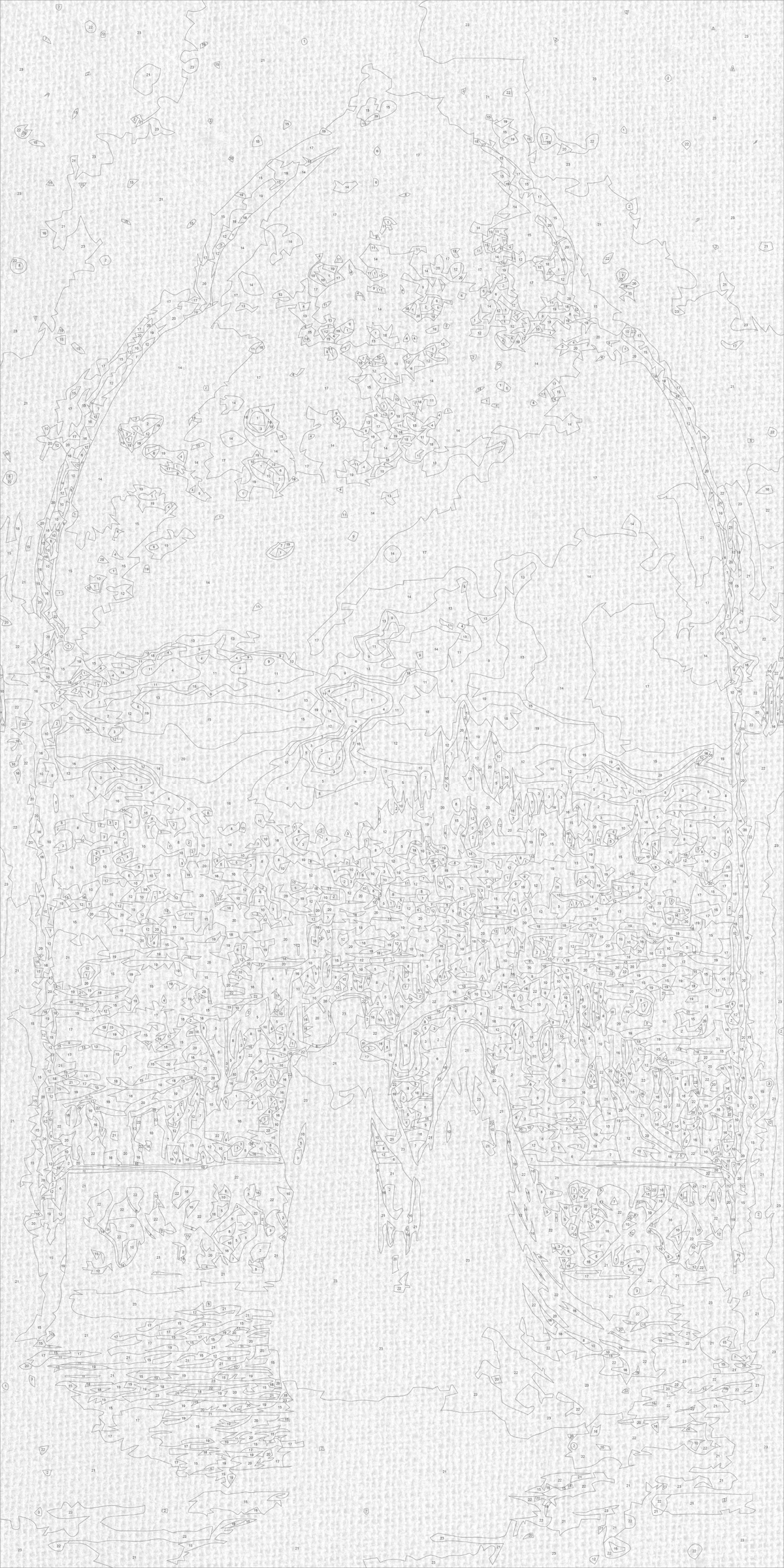 Pictură pe numere pe șasiu 40×80 cm – Romantism sub cerul înstelat – Peisaj/Oameni – LW 5180
