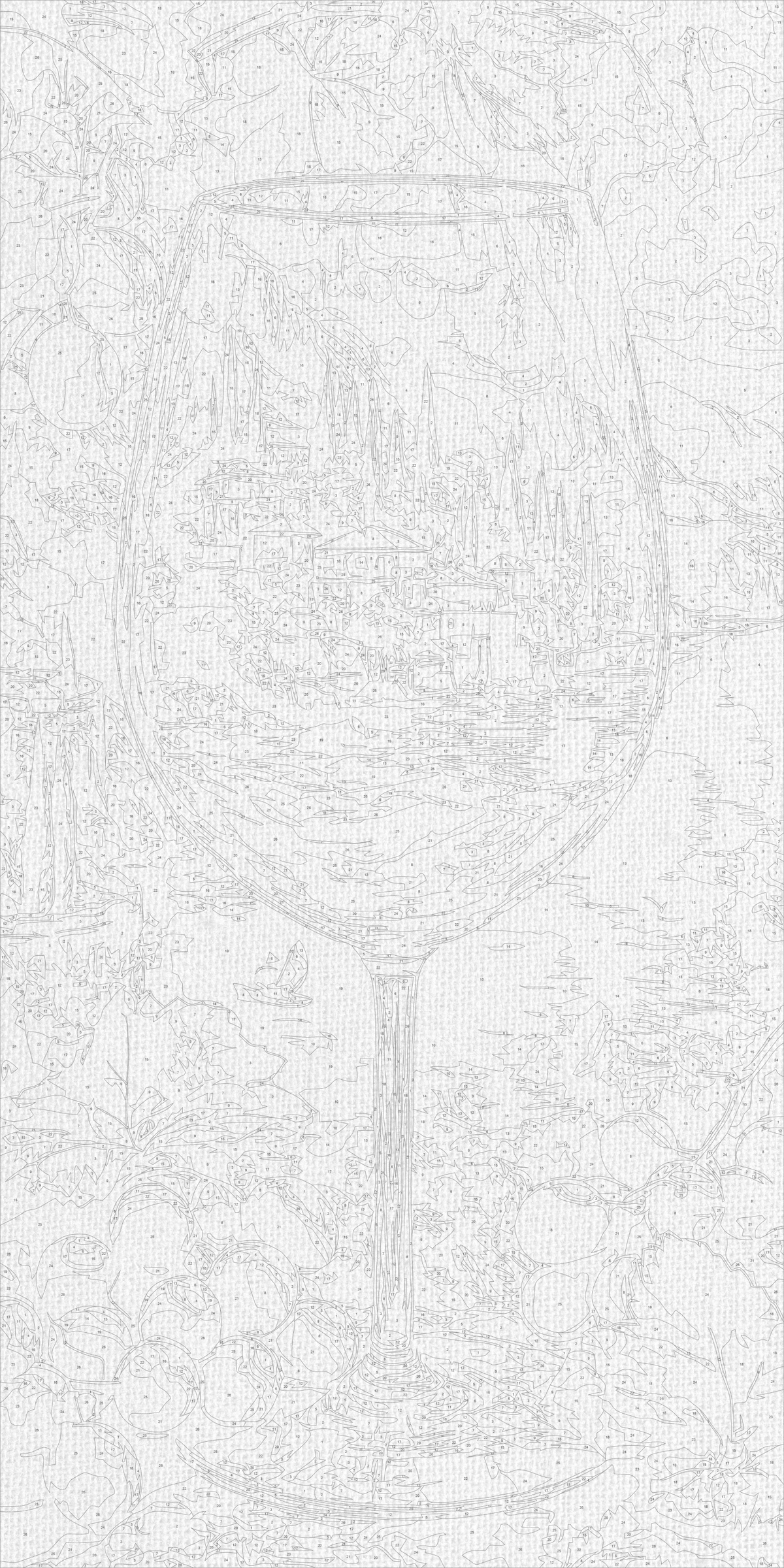 Pictură pe numere pe șasiu 40×80 cm – Atmosferă italiană – Peisaj/Natură statică – LW 5186