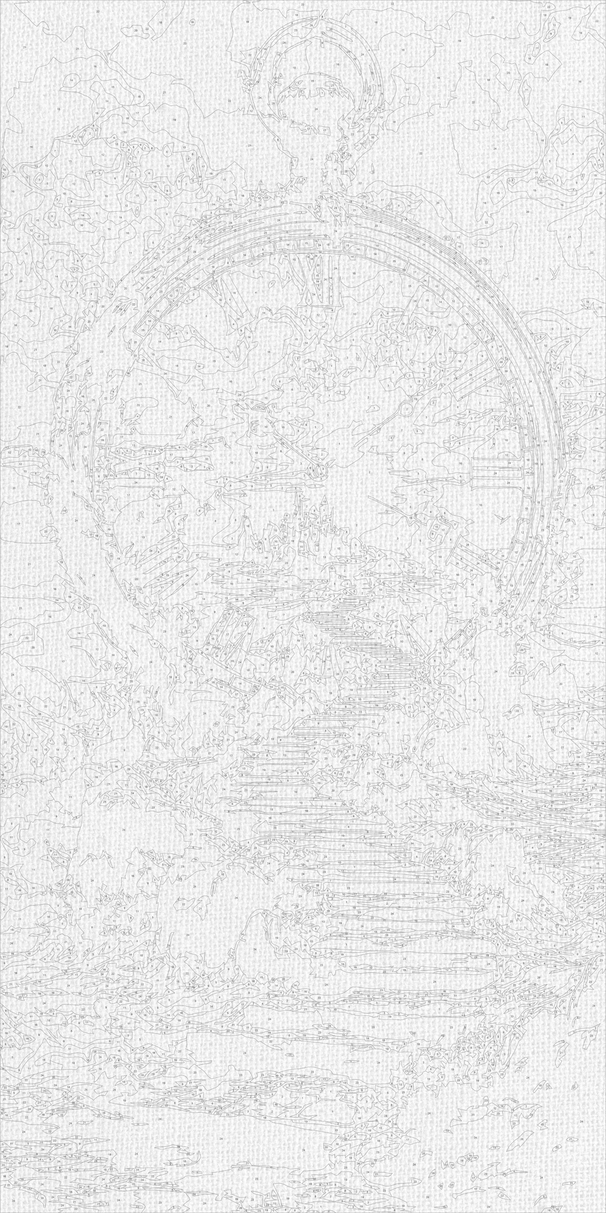 Pictură pe numere pe șasiu 40×80 cm – Drum spre apus – Peisaj – LW 5187
