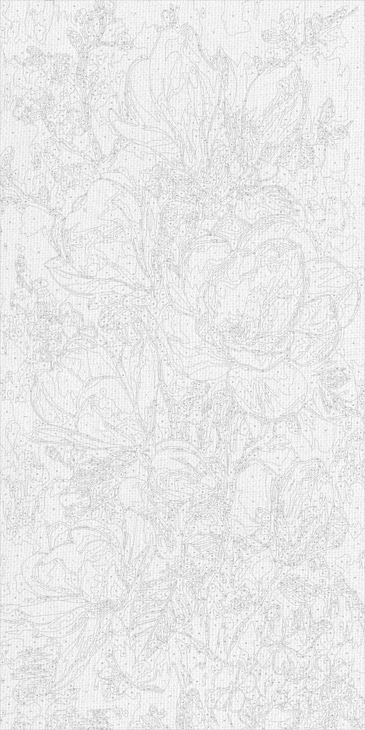 Pictură pe numere pe șasiu 40×80 cm – Magnolie înflorită – Flori – LW 5194