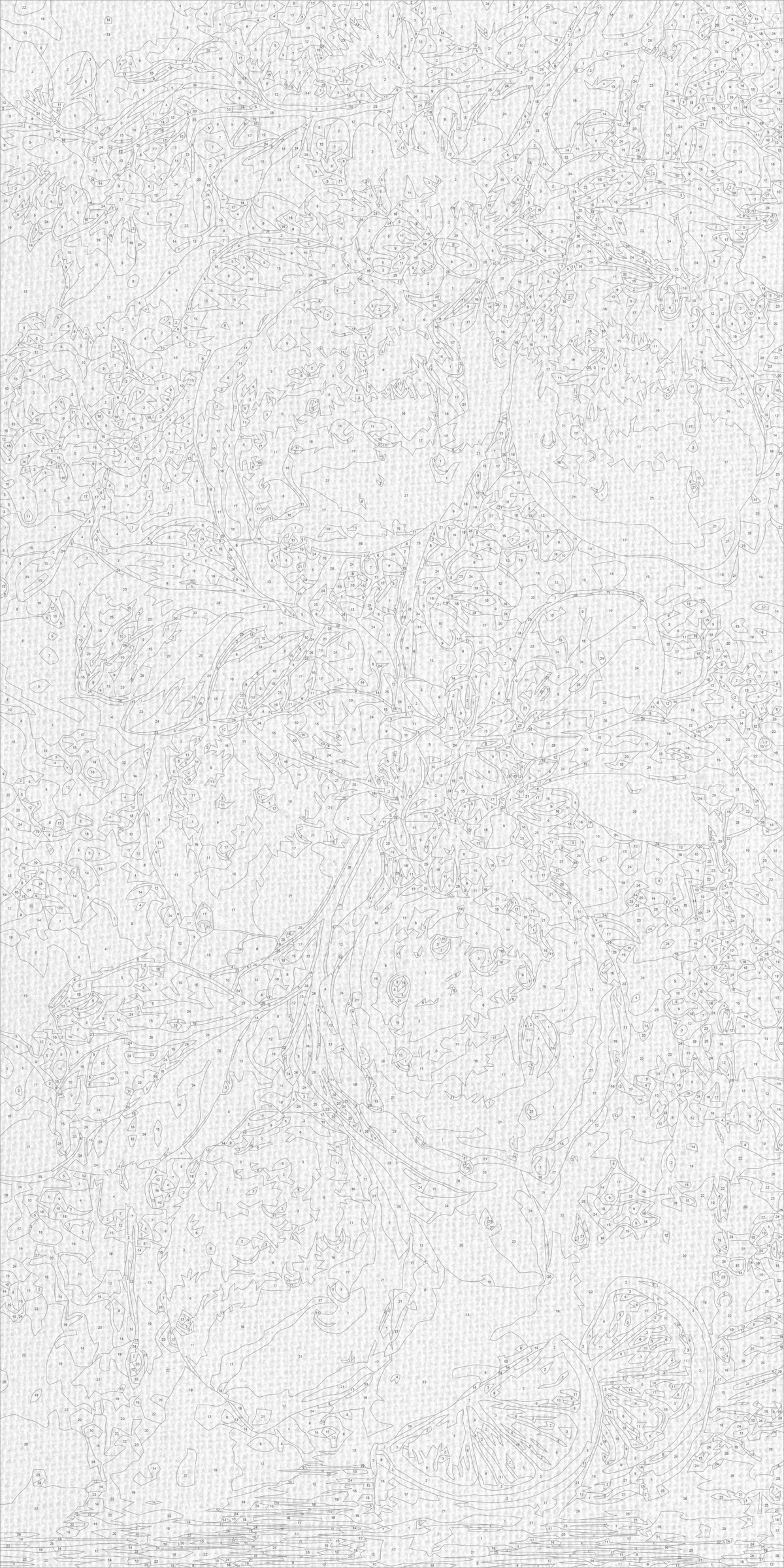 Pictură pe numere pe șasiu 40×80 cm – Floarea grădinii de lămâi – Natură statică – LW 5198
