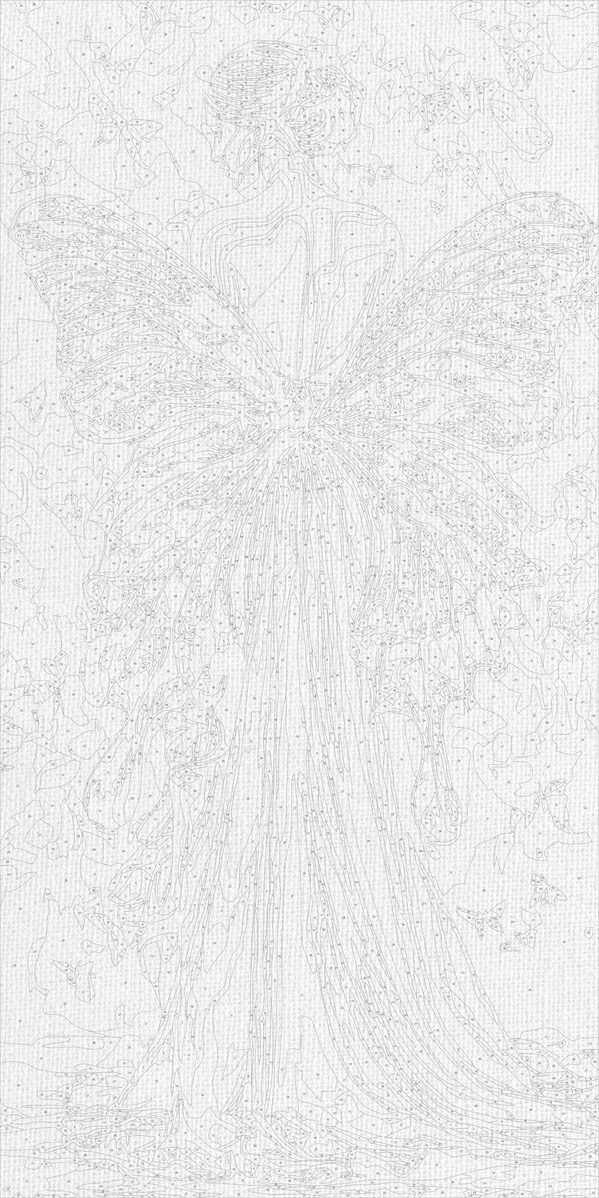 Pictură pe numere pe șasiu 40×80 cm – Umbra fluturelui – Oameni – LW 5201