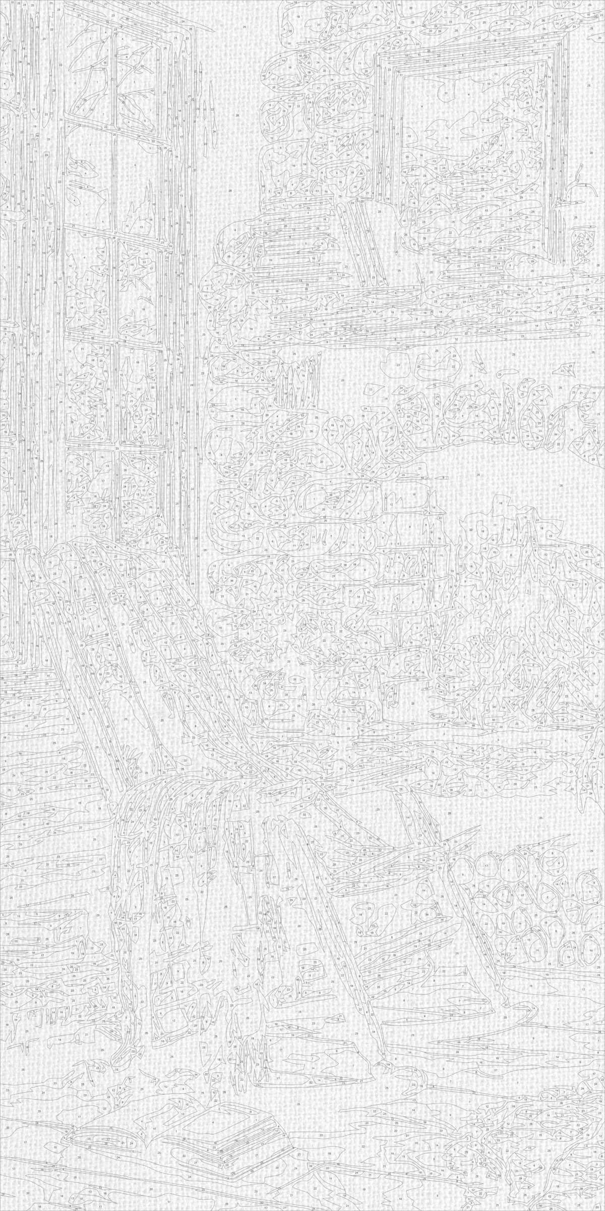 Pictură pe numere pe șasiu 40×80 cm – Șemineul de acasă – Natură statică – LW 5202